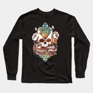 The Old Skull And The Snake Long Sleeve T-Shirt